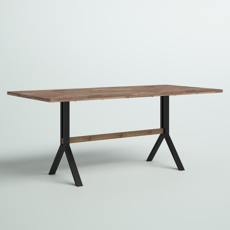 Scarlett Rectangular Acacia Solid Wood Outdoor Dining Table , 70.75 " W 34 " D