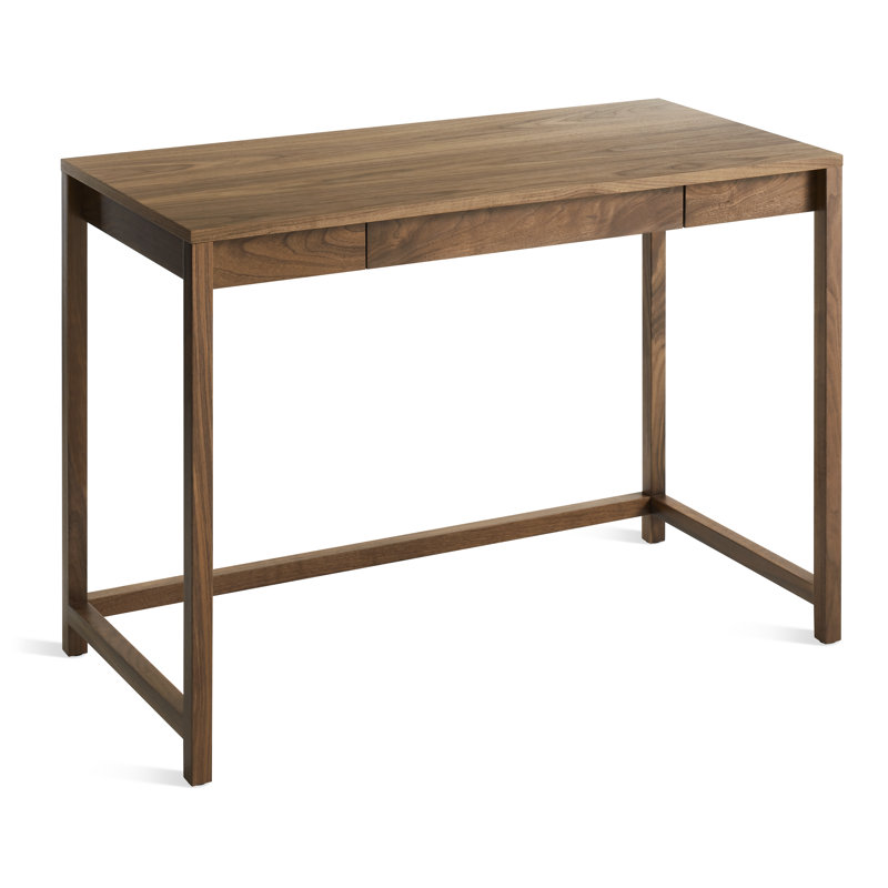 Open Plan Writing Desk, Walnut, 30" H x 42" W x 20" D