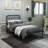 Avaan Metal Open-Frame Bed-620861966