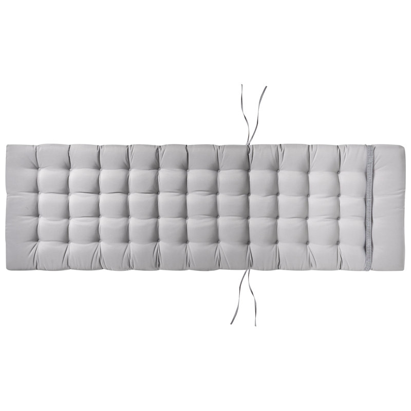 Sun Lounger Pad Cushion CESANA PREMIUM, Light Grey