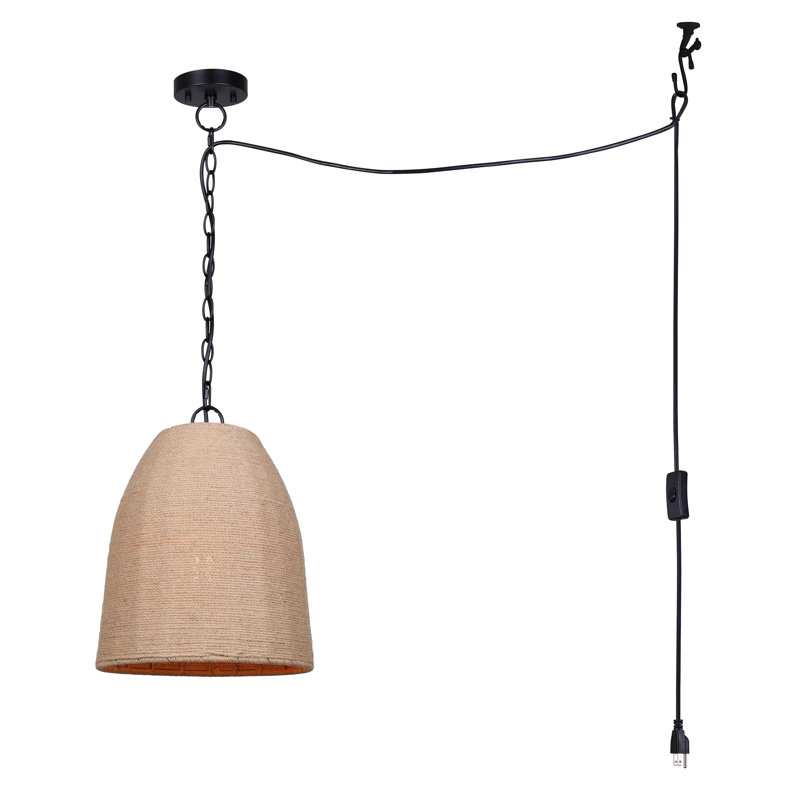 Lutece 1 - Light Matte Black Dome Pendant