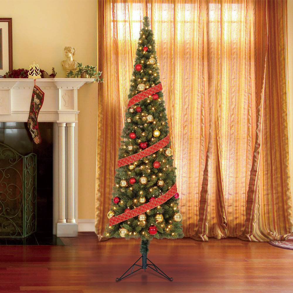 Polygroup Trading Ltd Home Heritage Pine 7' Artificial Corner Christmas