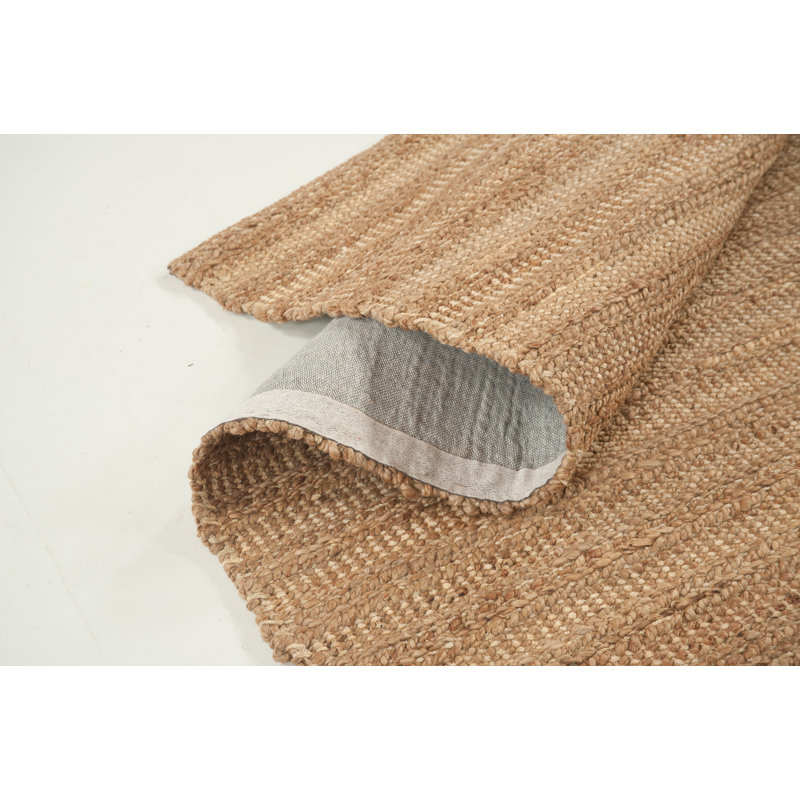 Tapis naturel fait à la main Wofford, Rectangle 5 pi x 7 pi 6 po