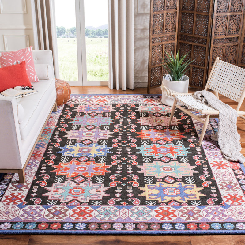 Sazerac Hand Tufted Wool Oriental Rug, Rectangle 8' x 10'