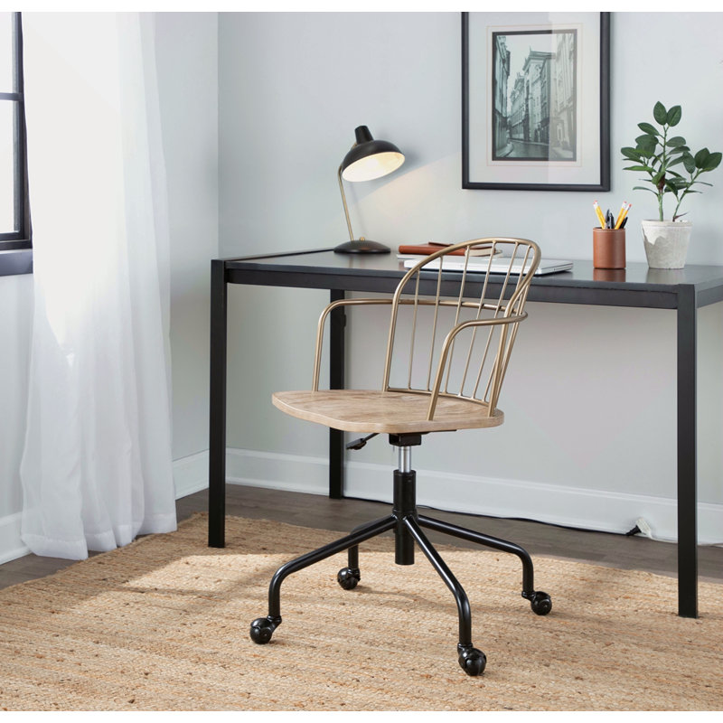 Chaise de bureau Farmhouse, Brun