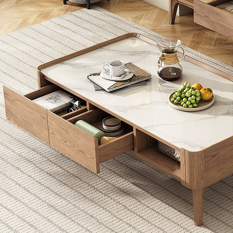 Table basse minimaliste intégrée