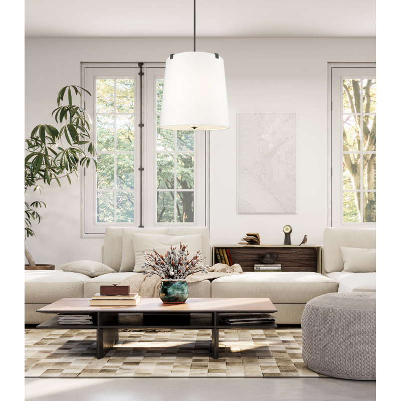 Regene 6 - Light Shaded Pendant, Matte Black