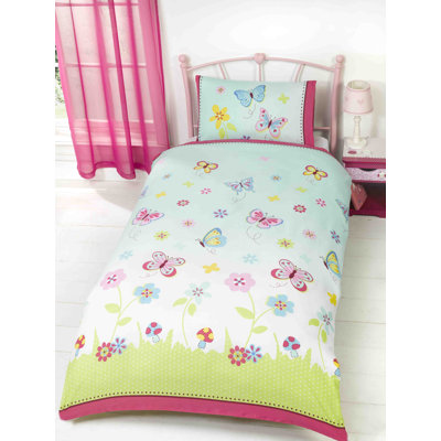 Harriet Bee Saundra Cotton Blend Floral Bedding with Pillowcases