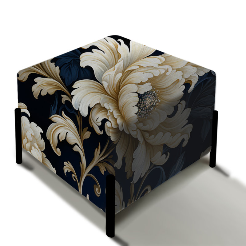 Opulence damassée Regal - pivoines bleues