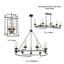 6 - Light Dimmable Wagon Wheel Chandelier