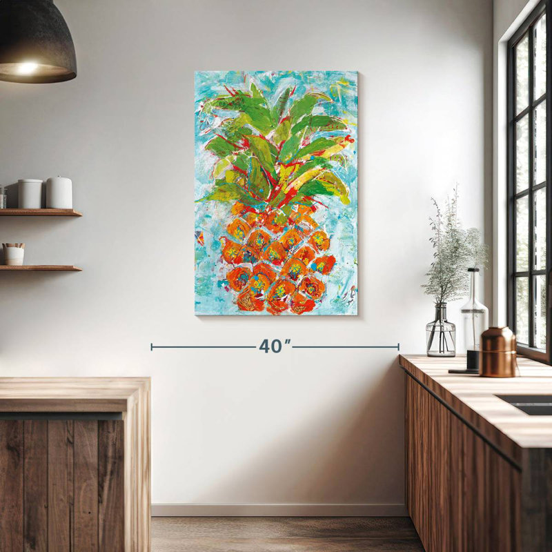 Yarlin Pineapple Bright, 39" H x 26" W