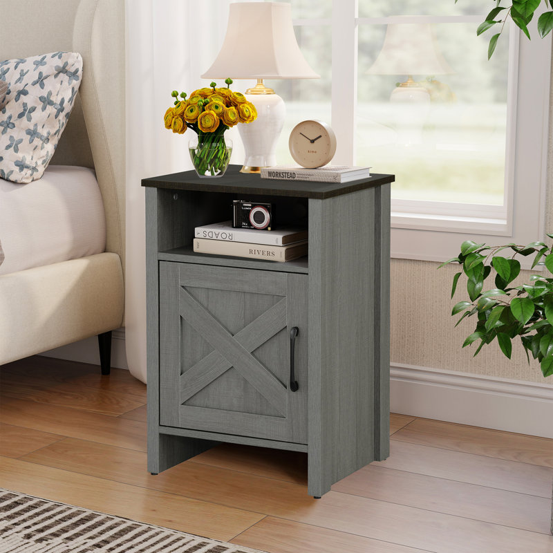 Armoire de rangement Farmhouse Side, Gris