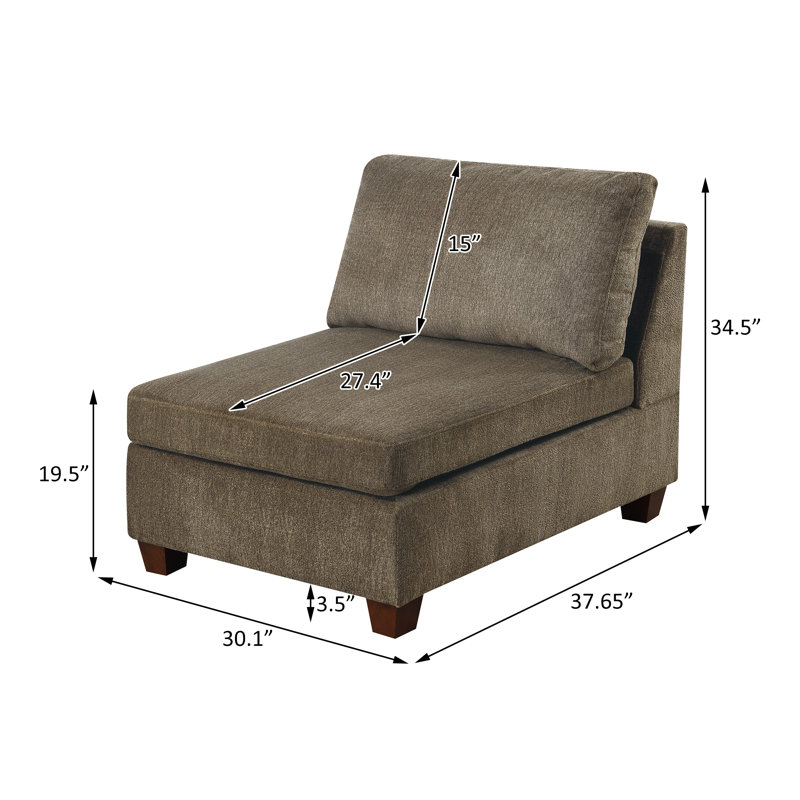 Chair, Tan Chenille