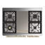 Majestic III Series 40 Inch Dual Fuel Range with 6 Sealed Burners, Griddle, in Mightnight Blue (Natural Gas, Chrome Trim)-765337245-765337239-765337225