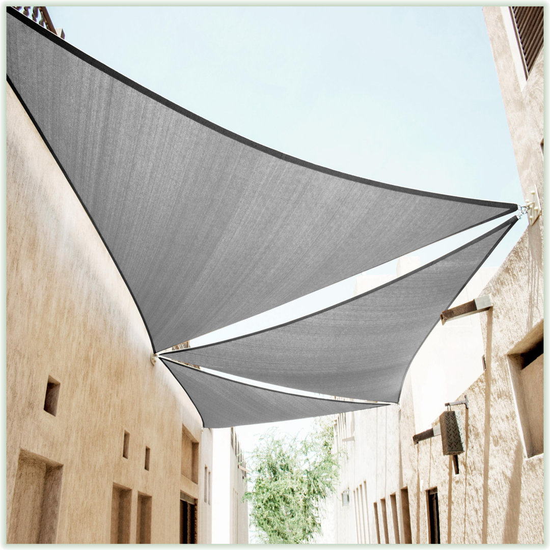 Colourtree Triangle Sun Shade Sail With Winch Installation Kit and Ropes ColourTree Shade 