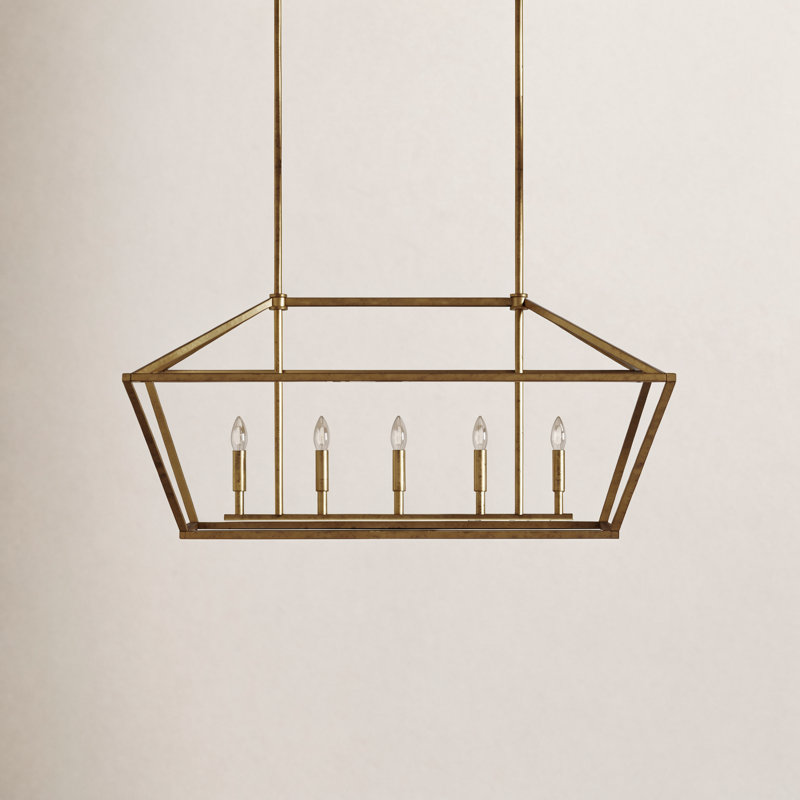 Glenhaven 5 - Light Kitchen Island Pendant, Vintage  Gold
