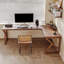  Bureaux en bois massif en L noyer-108609708-108609711