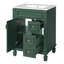 Meuble-lavabo 24 po avec lavabo en céramique, petite armoire de salle de bain moderne, 2 tiroirs et tablette réglable-1960271876-1960271877