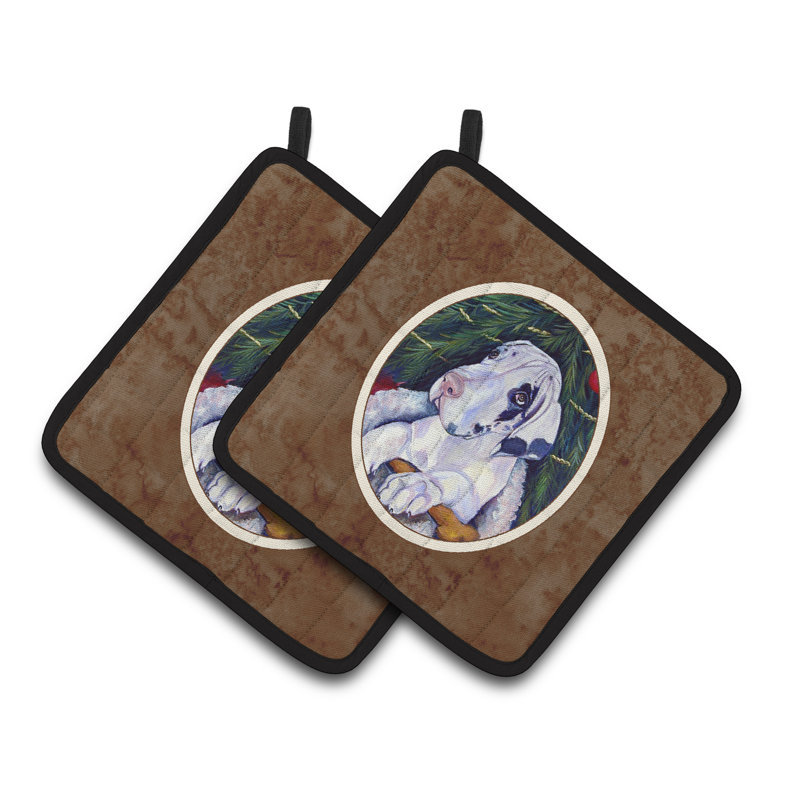 Cuisinier poignée de l’allée de fêtes harlequin great-danois Anne