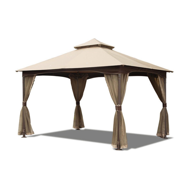 10 pi. L 13 pi. D Pavillon de jardin en métal