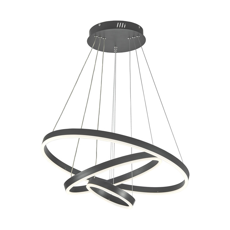 3 - Light Black LED Pendant