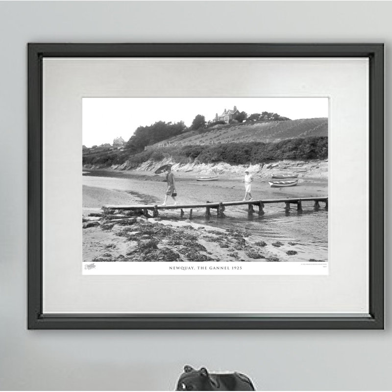 Newquay, The Gannel 1925 - Single Picture Frame Print, 28cm H x 36cm W x 2.3cm D