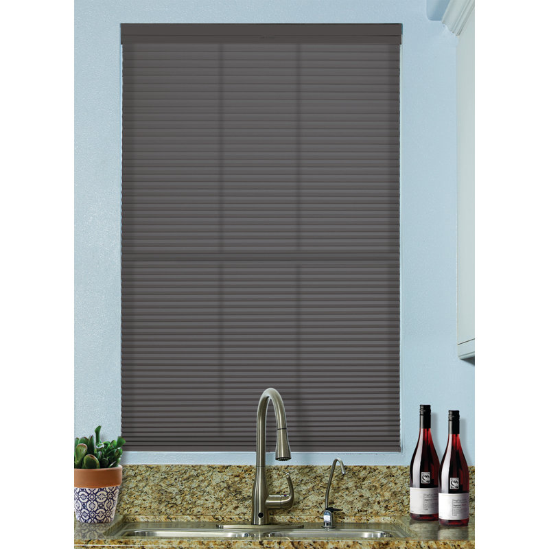 Store alvéolaire semi-transparent sans cordon, 48", 28", Anthracite