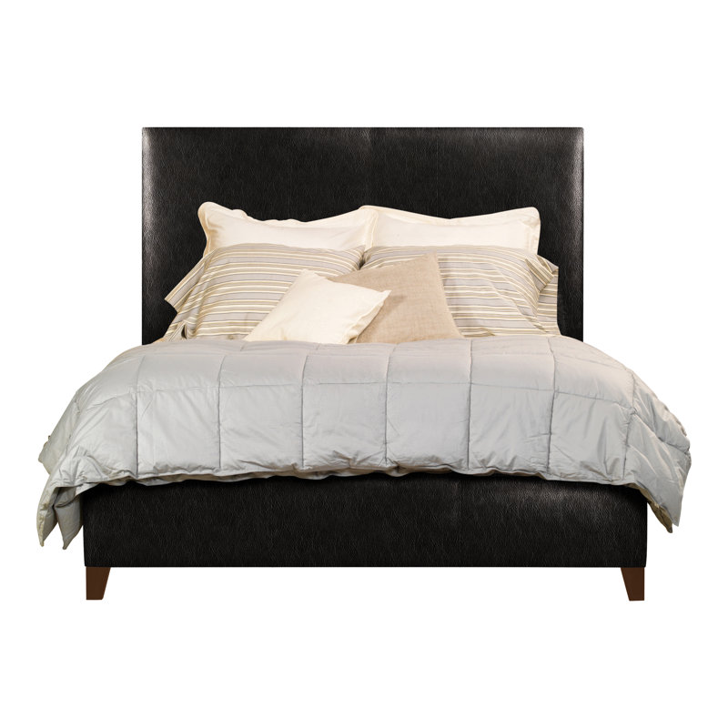Grace/Griffin Leather Solid Wood Bed, Queen, Wrenn, Ziggy Ink