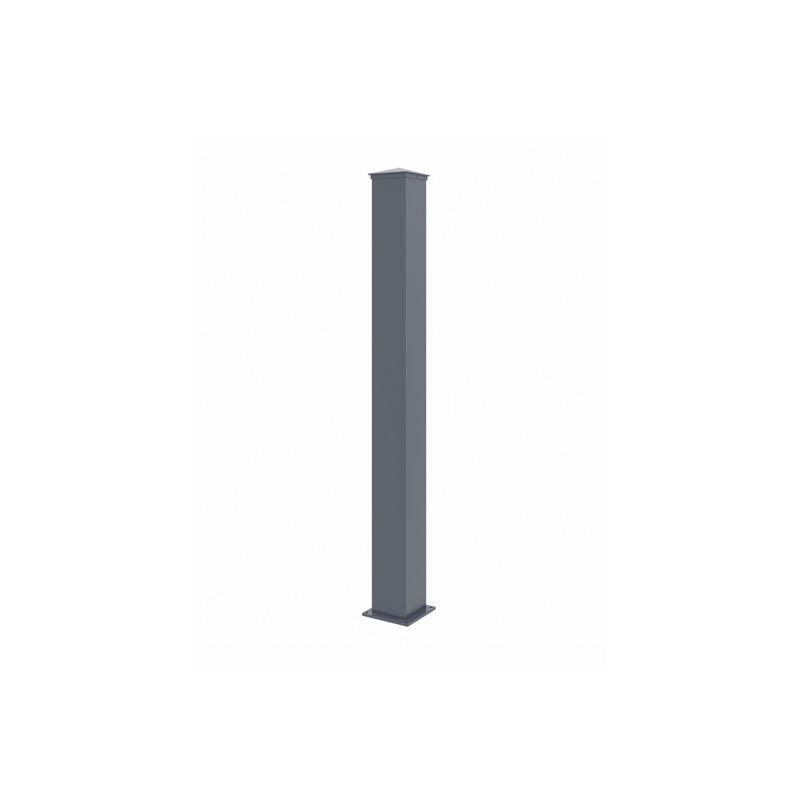 Danquan Aluminium Gate Post Latch Side 10cm Square x 240cm Long