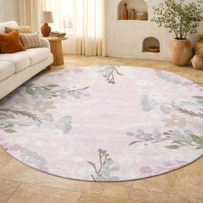 Tapis floral lavable à la machine de qualité supérieure Mayfield AMF2334