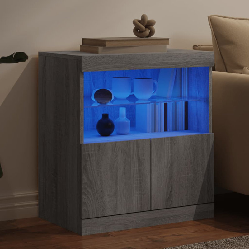 Basilisa 60cm Sideboard, Grey Sonoma