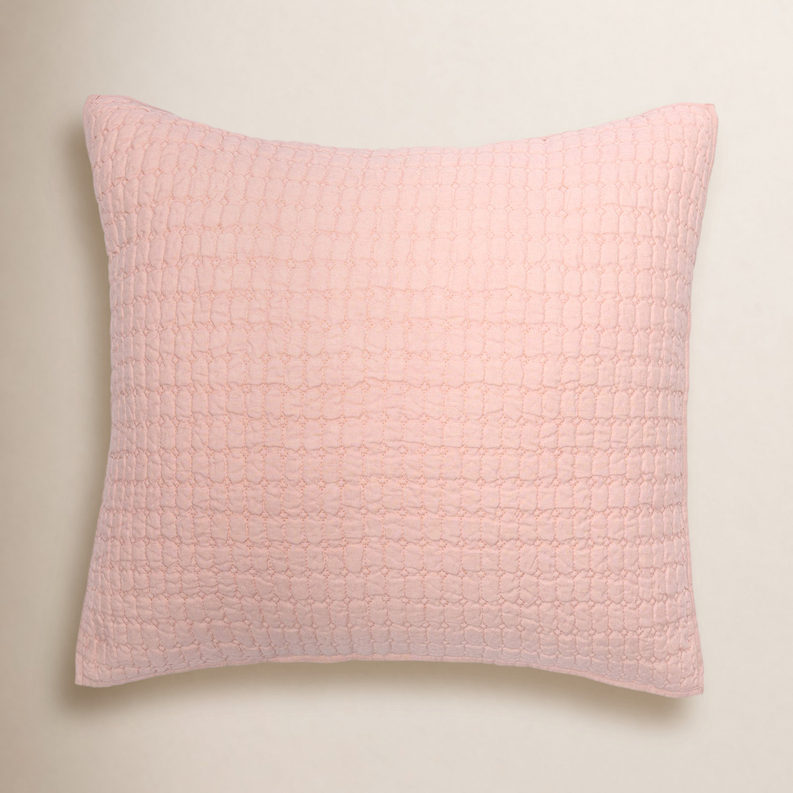 Bahari Linen Shams, Euro, Pink