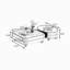 Ensemble de tables basses gigognes noyer