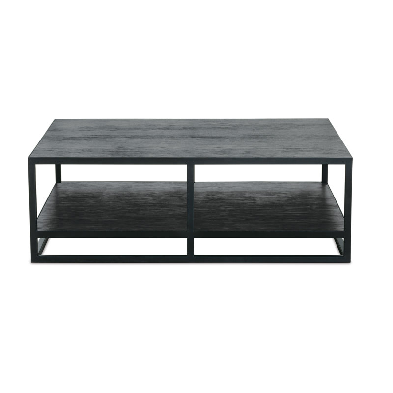 Bartola Rectangle Cocktail Table, Black, 16" H x 47" L x 36" W