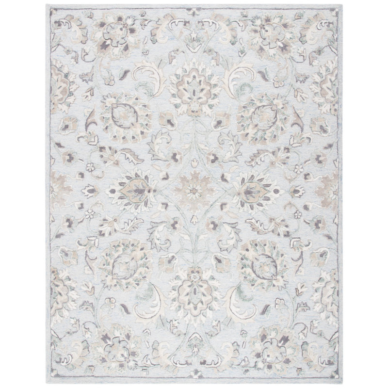 Zarina Hand Tufted Wool Oriental Rug, Rectangle 9' x 12'