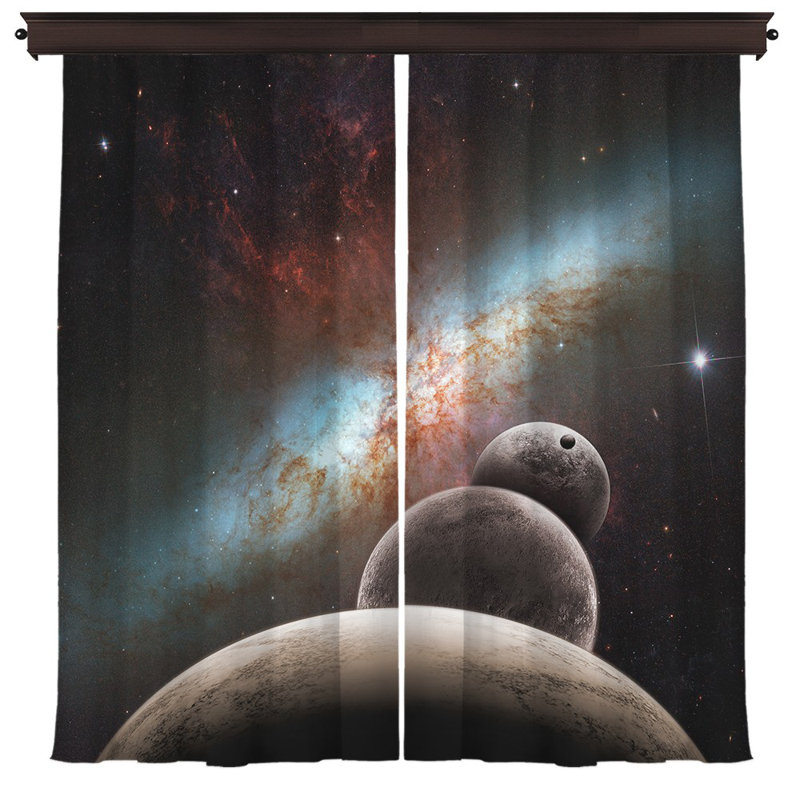 Ensemble de 2 panneaux de rideaux occultants avec œillets Soan