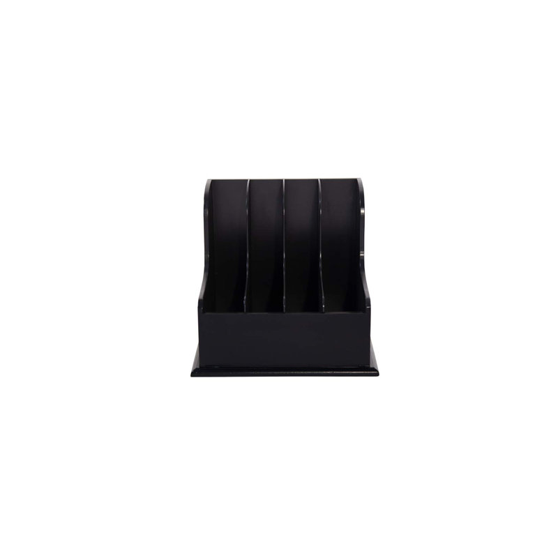 Porte-fichier à 4 niveaux Staten, Noir