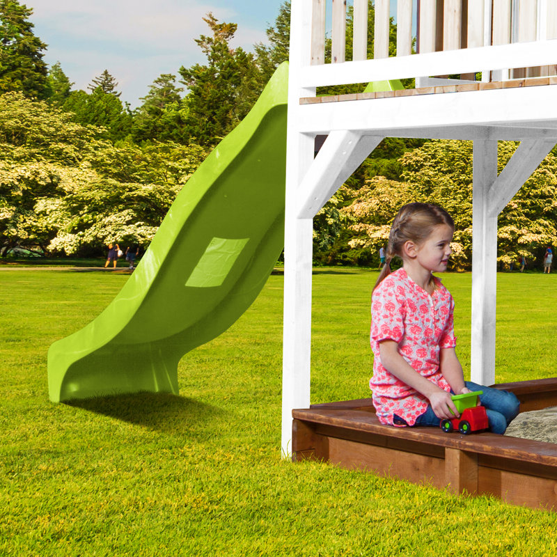 Liam AXI Hemlock Swing Set with 1 Swing(s) , 1 Slide(s), Lime Green
