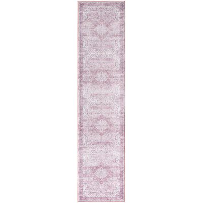 Bungalow Rose Bungalow Rose Washables Pink Vintage Indoor Rug