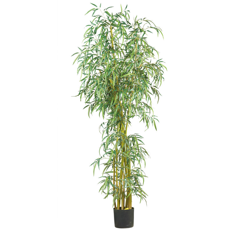 Arbre de bambou artificiel en pot, 84"