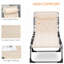 Chaise longue pliante, chaise inclinable d'extérieur rembourrée-154711829