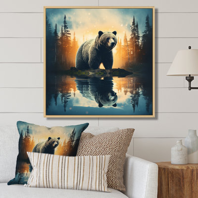 «Double Exposure Bear», art mural grand ours