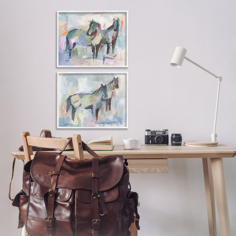  «Ambiguous Horse visages», ensemble de 2 giclées par Ethan Harper, H 16 po x l 20 po