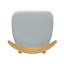 Ensemble de 2 chaises rétro en bois d'hévéa avec dossier ergonomique et coussins moelleux + beige-215028686-215028684