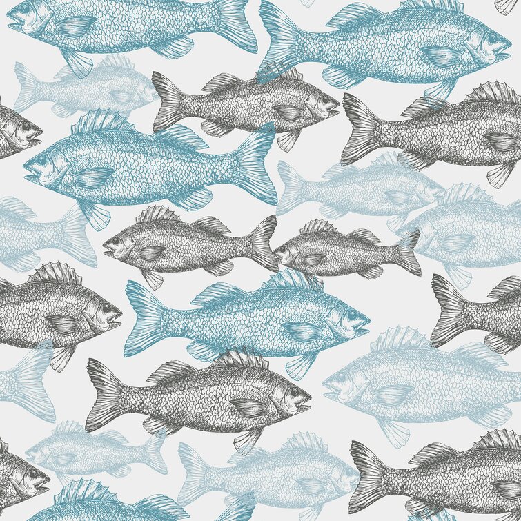 All Your Design Self Adhesive Wallpaper Fish Design Waterproof  Laminated  Wall Sticker for Home Decor Living Room Bedroom Hall Kids Room 10x15  Feet  Amazonin Home Improvement