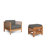 Summer 5-Piece Teak Outdoor Patio Deep Seating Set-565222657-565222671
