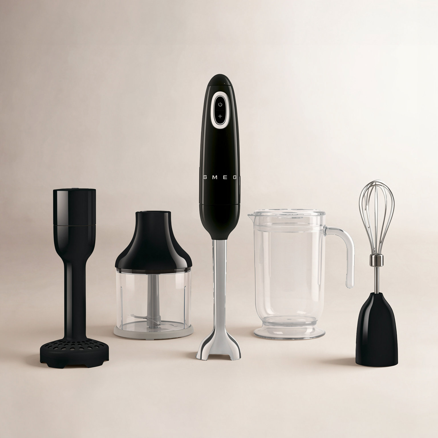 50's Retro Style Hand Immersion Blender, Black