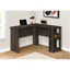 Bureau d'ordinateur, bureau personnel, coin, tablettes de rangement, L 48 po, forme en L, travail, ordinateur portable, contemporain, moderne