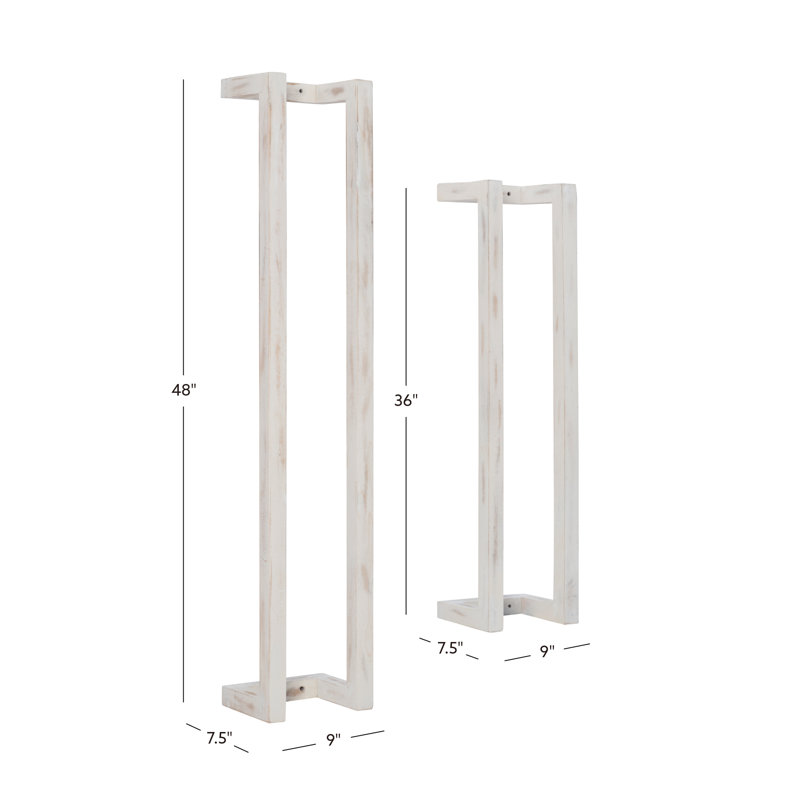 Porte-serviettes Abraya Tesni, Blanc