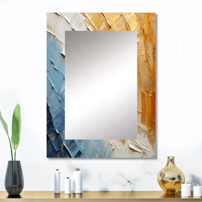Minimalisme chassant les arcs-en-ciel - arc-en-ciel, décor de miroir mural unique, grand miroir traditionnel, impression d'art en métal